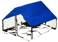 Plandeka Okryciowa 6x10 Srebrna 150g/m2 Plandeka Okryciowa 6x10 Srebrna 150g/m2