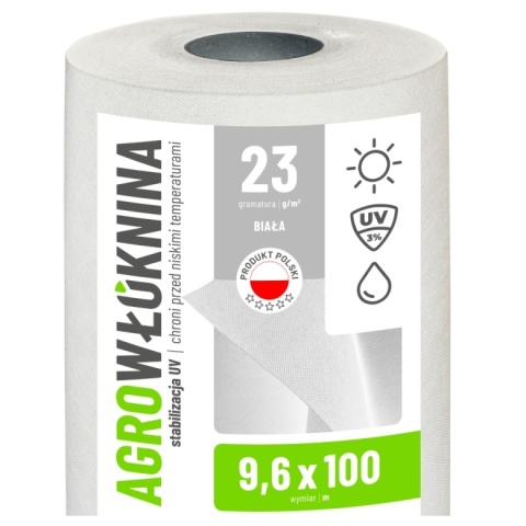 Agrowłóknina Agro GF biała UV P-23 9,6mx100m