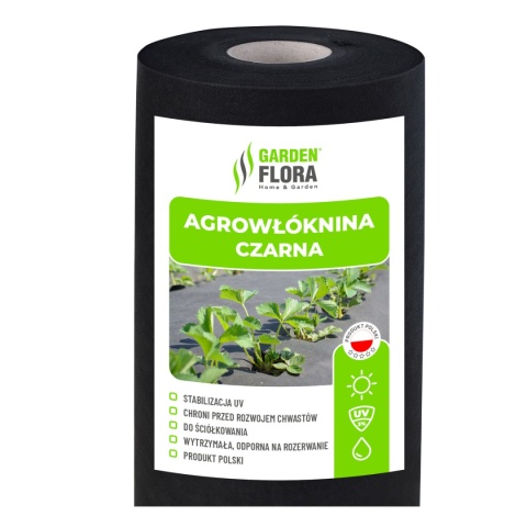 Agrowłóknina Agro GF czarna UV P-50 1,6mx100m rol.