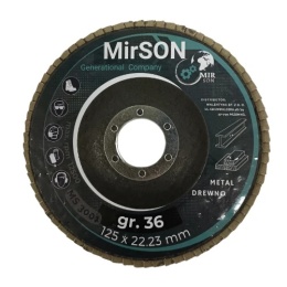 Lamelkowa tarcza brąz. 125mm #36