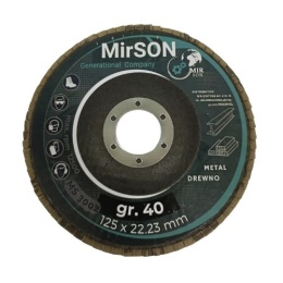 Lamelkowa tarcza brąz. 125mm #40