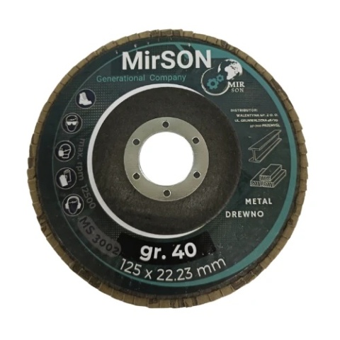 Lamelkowa tarcza brąz. 125mm #40