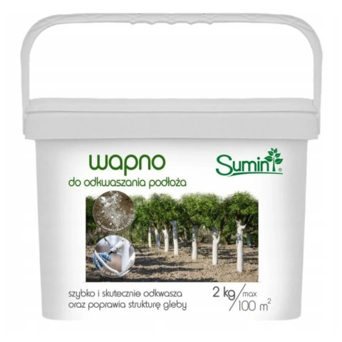 Wapno do bielenia drzew, odkwaszone podłoże 2kg