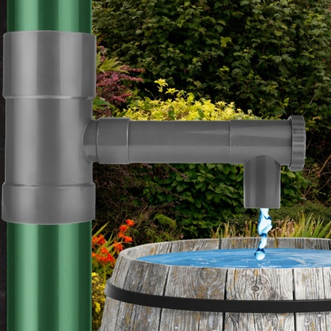 Zbieracz wody deszczowej brązowy 80mm