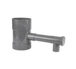 Zbieracz wody deszczowej szary 80mm