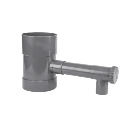 Zbieracz wody deszczowej szary 80mm