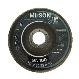 Lamelkowa tarcza brąz. 125mm #100