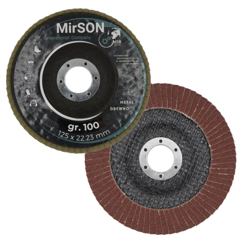 Lamelkowa tarcza brąz. 125mm #100