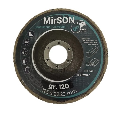 Lamelkowa tarcza brąz. 125mm #120