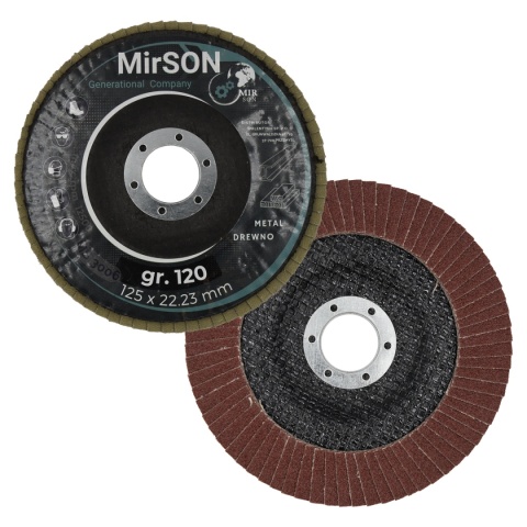 Lamelkowa tarcza brąz. 125mm #120