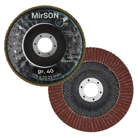 Lamelkowa tarcza brąz. 125mm #40