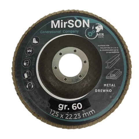 Lamelkowa tarcza brąz. 125mm #60